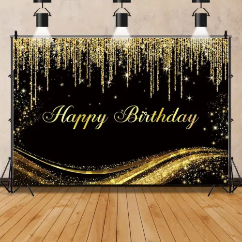 Toile et support "happy birthday" à La Chaux-de-Fonds