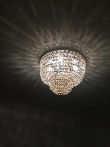 plafonnier en cristal à geneve