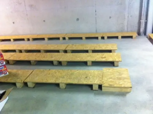 supports en bois à Grand Saconnex (Genève)