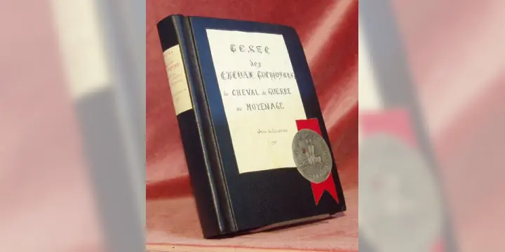 La Geste des Chevaux Guerroiers. Le Cheval de Guerre au Moyen-Âge. Tapuscrit original de l’auteur!