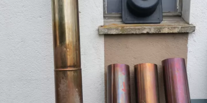 Tuyaux de cheminée en cuivre