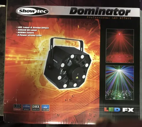 Showtec Dominator DMX 3 en 1 multi effets , strobe et laser à Crissier