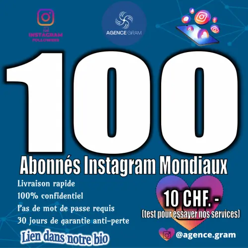 Achetez des followers Instagram internationaux à Genève