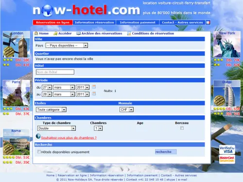 80'000 hôtels en ligne au meilleur prix à Geneve