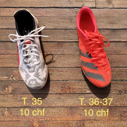 2 paires de pointes d'athlétisme