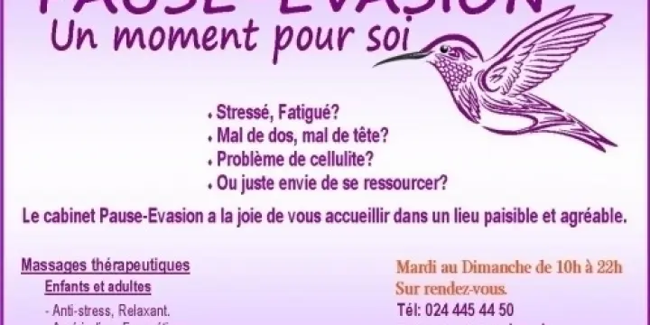 Massage thérapeutique - mardi à dimanche