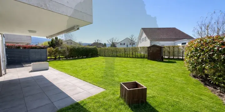 Appartement de 3,5p avec jardin privatif de 234m2 à Courgenay