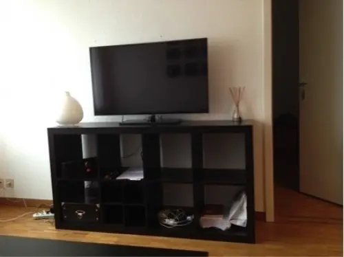 étagère/commode  noire IKEA  à lausanne