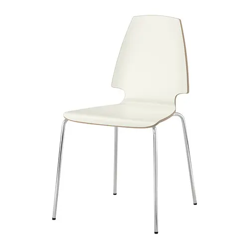 Quatre chaises blanches Ikea à Lausanne