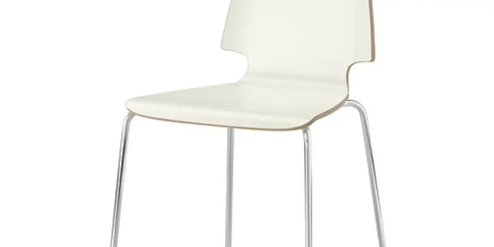Quatre chaises blanches Ikea