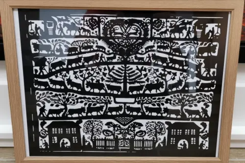 Découpage-scherenschnitt à NEIRIVUE