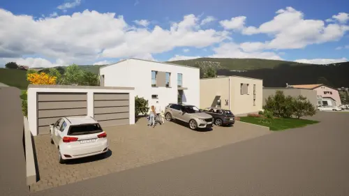 À vendre à Moutier maison neuve de 5.5 pièces avec un terrain de 615m² à Moutier