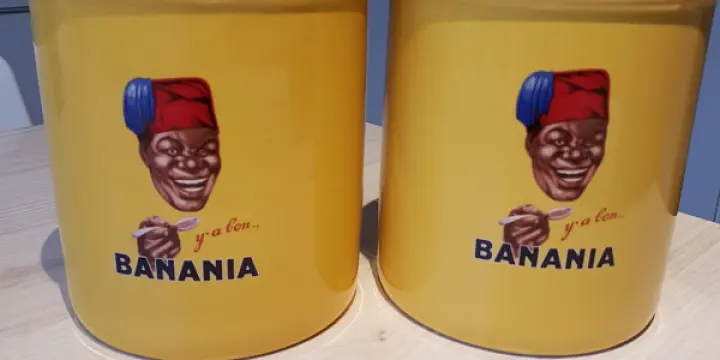 Pots "Banania" vintage / lot de 2