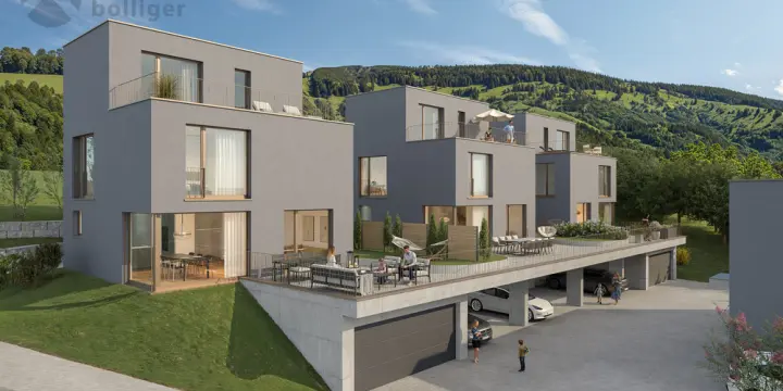 Neue Einfamilienhäuser am Sonnenhügel in Uerkheim