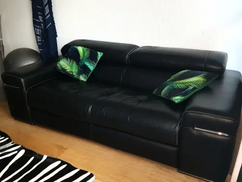Canapé cuir luxe natuzzi 3 personnes à Genève
