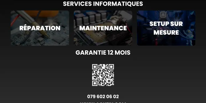 Services informatiques - Garantie 12 mois