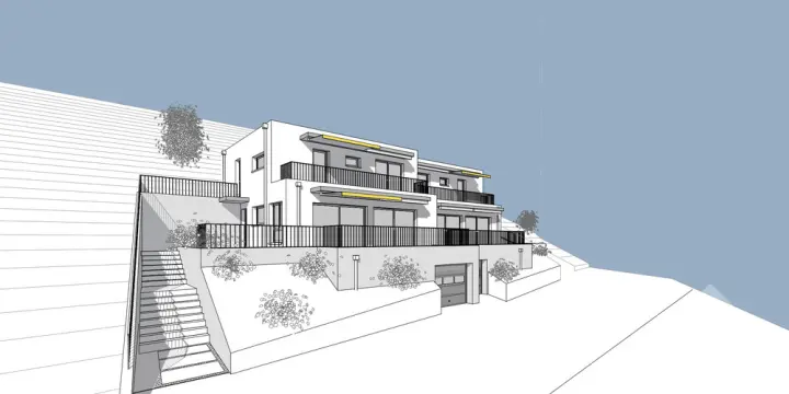 Promotion de 2 villas mitoyennes de 4.5 pces au calme, vue panoramique