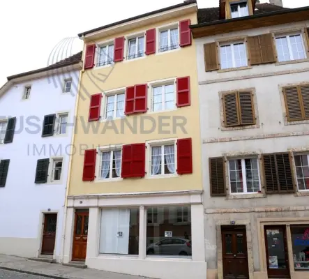 Studio sous les toits dans un immeuble rénové de la ville ancienne.