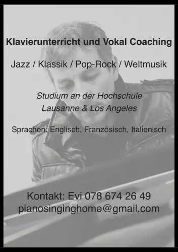Klavierunterricht und Vokal Coaching