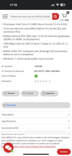 Pc gamer medion erazer à Bulle