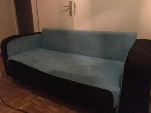  a vendre canapé bleu  à orbe