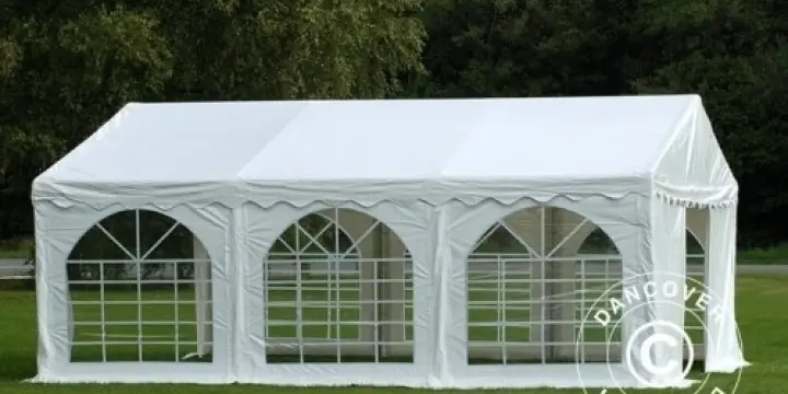 Partyzelt Original 3x6m PVC, Weiß