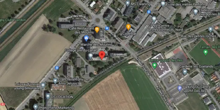 Rue des Moulins 107 à Yverdon -  3.5 pièces au 3ème étage