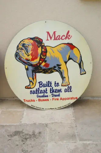 Plaque émaillée Mack. à DIJON