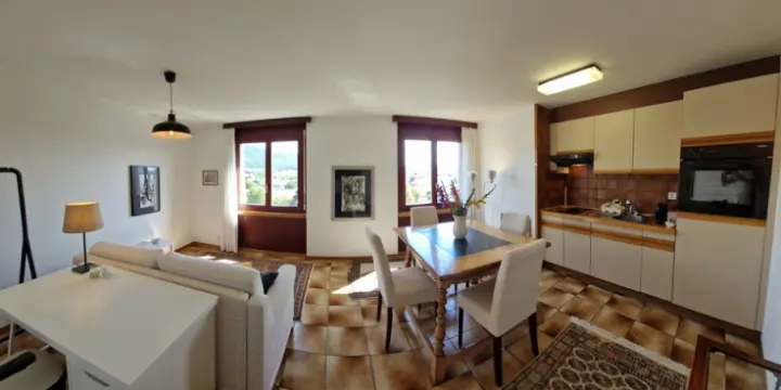 Studio meublé et équipé avec terrasse et ascenseur