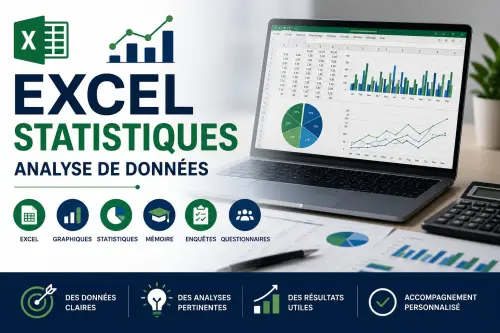 📊 Aide Excel, statistiques & analyse de données – rapports, mémoires, entreprises à Genève