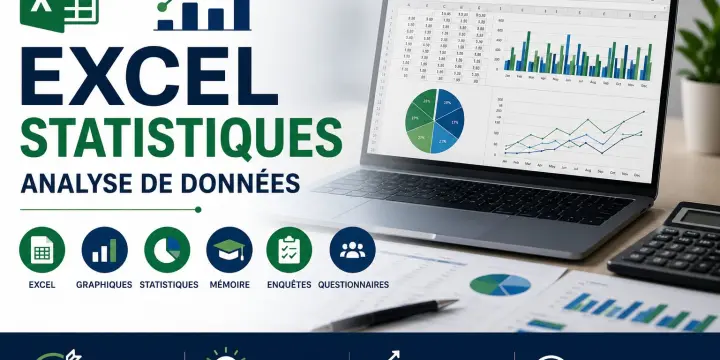 📊 Aide Excel, statistiques & analyse de données – rapports, mémoires, entreprises