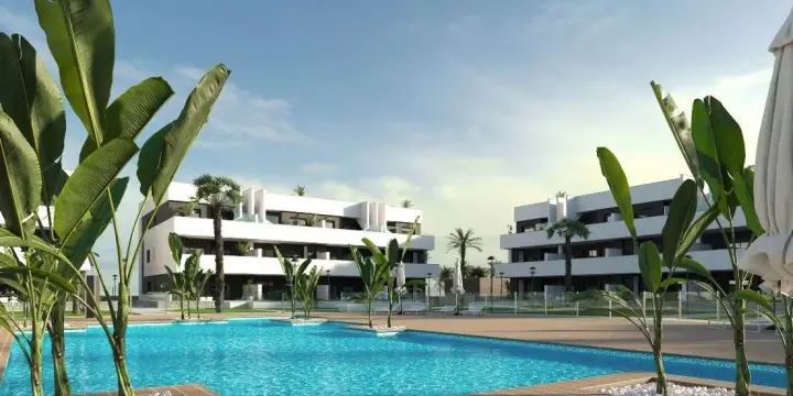 Espagne. Appartement neuf 4 pièces. 82 m² + terrasse de 21 m². Guardamar del Segura.