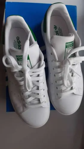 Adidas Stan Smith, size 38, white and green, new à Genève