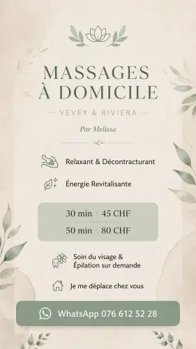 Massage et soin À Domicile !