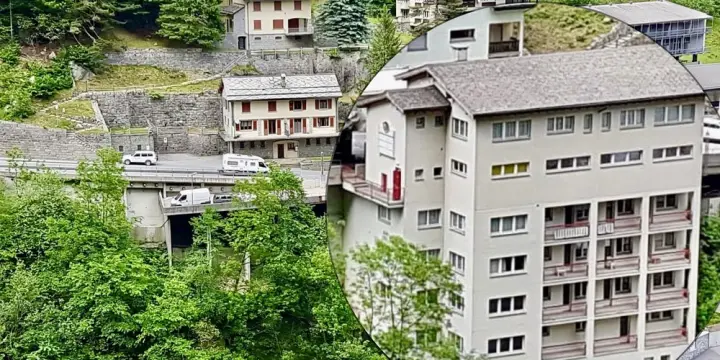 Geschäfts- und Wohnhaus mit viel Potenzial an der Grenze