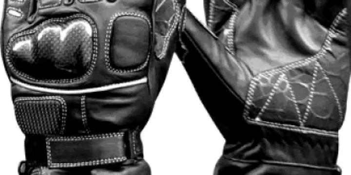 Gants de moto neufs, Kevlar prot - Noir