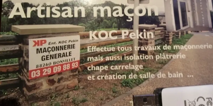 Effectue tous travaux de maçonnerie