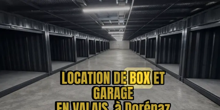 Box de stockage sécurisé à louer à Dorénaz dès CHF 170.-/mois