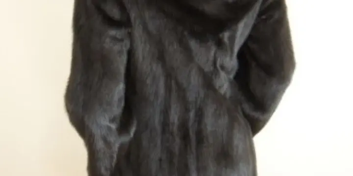 Splendide manteau de vison noir 