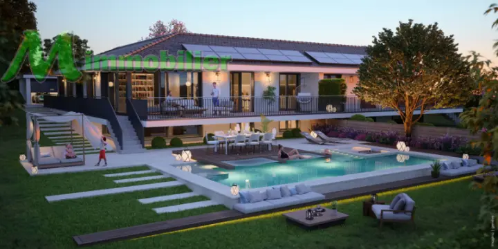 Maison design, traditionnelle avec vue Lac (Résidence Gardiel)