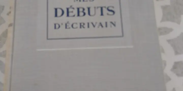 MES DEBUTS D'ECRIVAIN