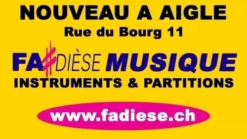 Instruments de musiques et partitions à Aigle
