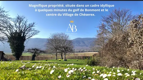 La prestigieuse et authentique propriété familiale à 5 minutes de Nyon à La Rippe