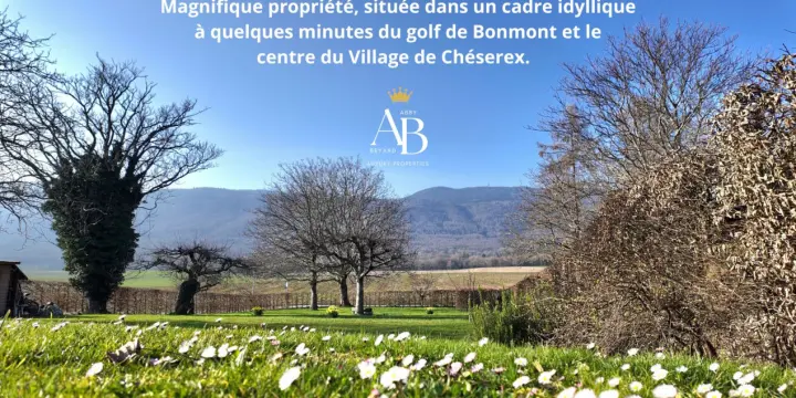 La prestigieuse et authentique propriété familiale à 5 minutes de Nyon