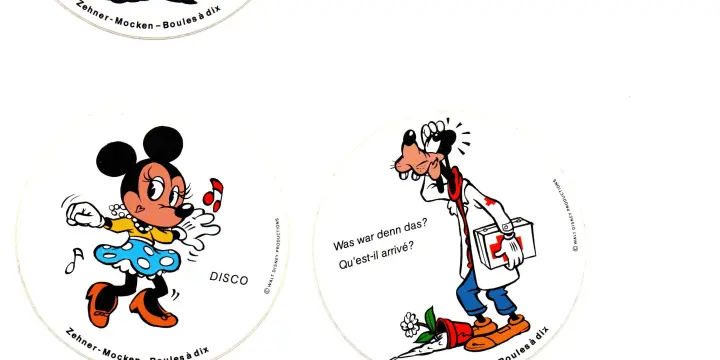 5 autocollants Walt Disney