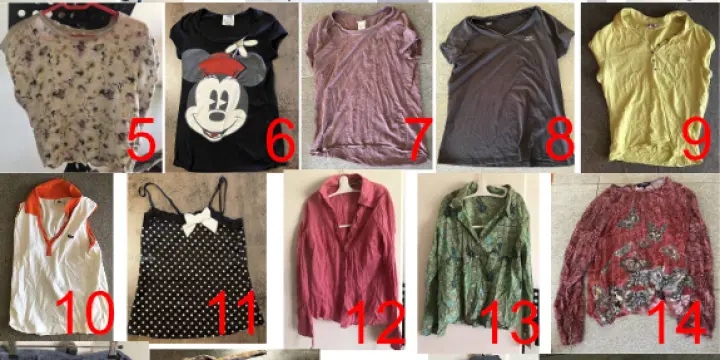 Lot de 19 vêtements femme pour un même gabarit - S