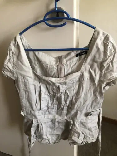 Chemisier gris perle Caroll 44 à Nyon