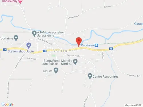 Facile d'accès et proche de l'autoroute à Courfaivre