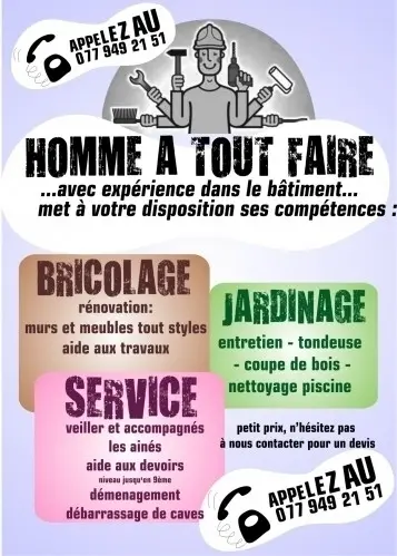 homme a tout faire à yverdon-les bains