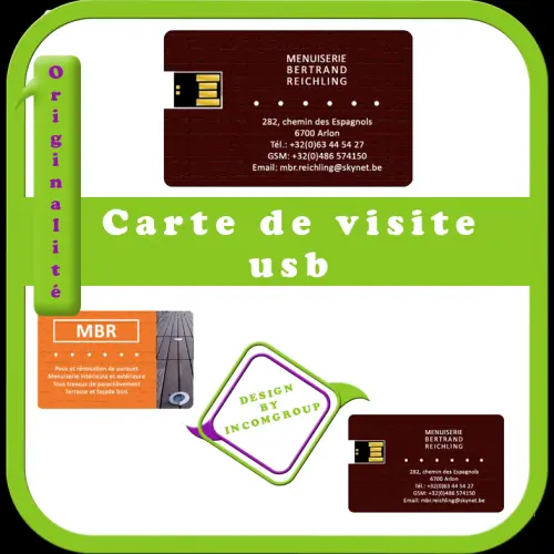 Clé Usb "carte de visite" à Arlon